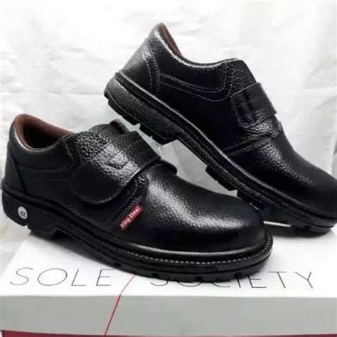 Jual Sepatu Safety Pendek Ujung Besi Model Kretek Bahan Kulit Shopee