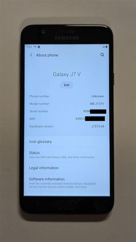 Samsung Galaxy J7 Sm J737v 16gb Black Network Locked To Verizon