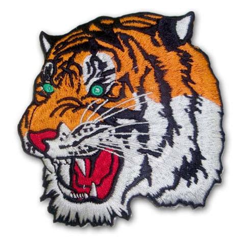 green eyed tiger patch tiger patch  karate gi cool martial arts