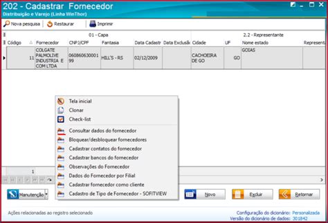 WINT Como Visualizar Dados Do Fornecedores Na Rotina 202 Central De