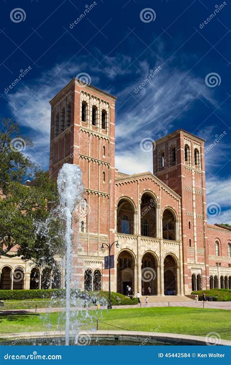 Royce Hall At Ucla Editorial Stock Image Image Of Higher 45442584