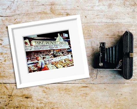 Pike Place Fish Market Photo Pike Place Market Print Seattle - Etsy