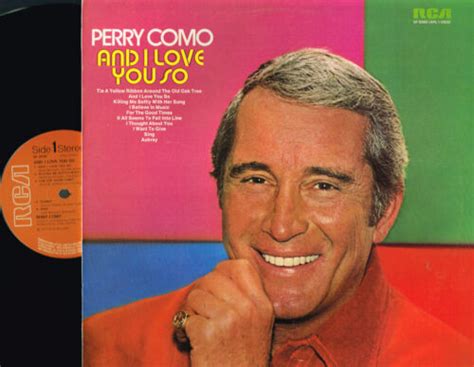 Perry Como And I Love You So Lp Chet Atkins Rca 1973 Uk Sf8360 Excl N