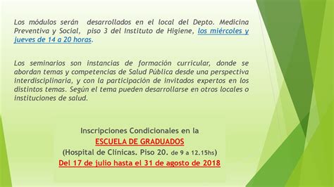 Diplomatura En Salud P Blica Ppt Descargar