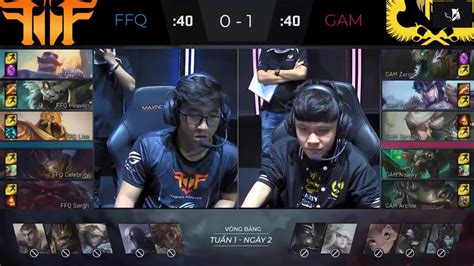 Full Highlights Gam Vs Ffq Vcs M A Xu N Youtube