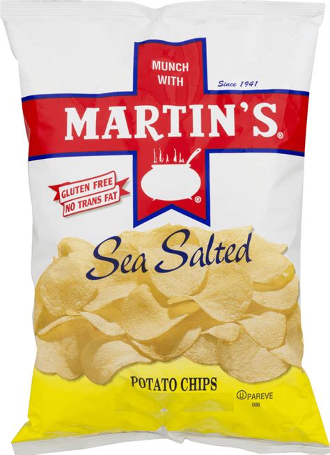 Martins Original Sea Salted Potato Chips 4 Pack 85 Oz Bags