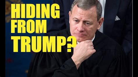 John Roberts Hiding From Impeachment Trial Youtube