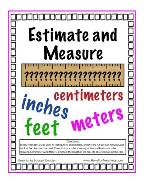 9 Best Worksheets To Help Learn To Read A Tape Measure The Teach Simple Blog