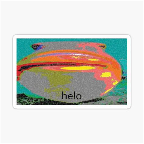 Helo Staring Fish Meme Sticker For Sale By Altohombre Redbubble