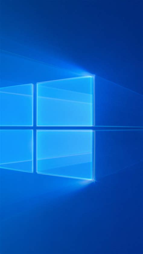 Windows 10 Wallpaper 4K, Windows logo, Glossy