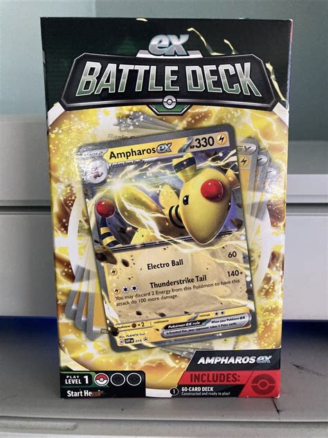 Pokemon Tcg Ampharos Ex Battle Deck Cards Level Ages New Sealed