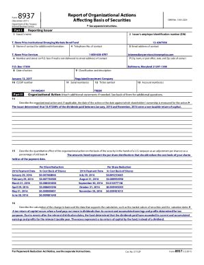 Fillable Online Irs Form 8937 Fillable Form Fax Email Print PdfFiller