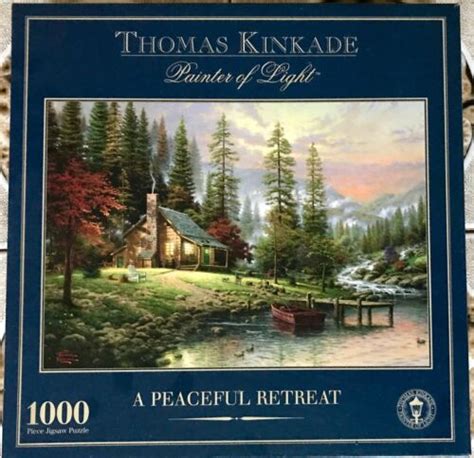 Thomas Kinkade Painter Of Light A Peaceful Retreat Piece Jigsaw