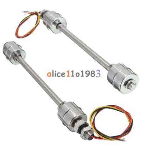 200mm Liquid Float Switch Water Level Sensor Stainless Steel Double