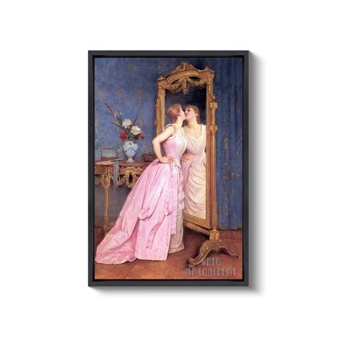 Auguste Toulmouche Vanity 1890 Canvas Gallery Wrapped Etsy