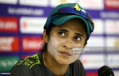 Pakistan Captain Javeria Khan Addresses The Media During The Pakistan