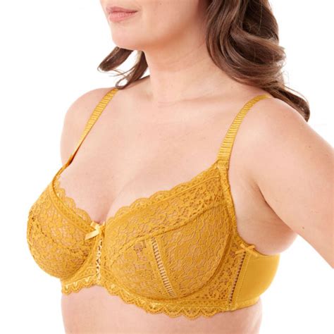 Soutien Gorge Grand Maintien C D Et E Jaune Moutarde Elena Pommpoire