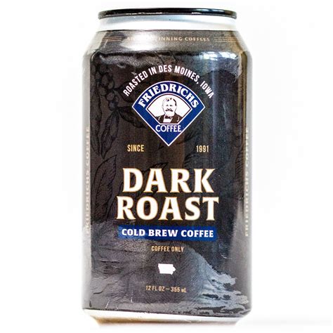 Dark Roast Cold Brew 12oz Cans Friedrichs Coffee