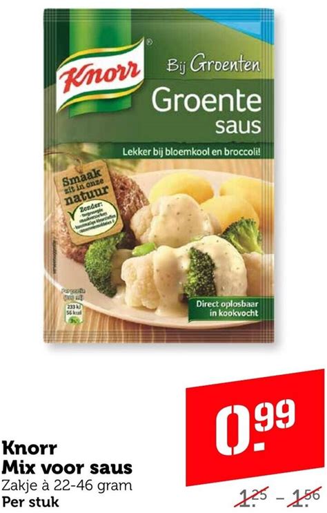 Knorr Mix Voor Saus Aanbieding Bij Coop