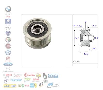 PULEGGIA ALTERNATORE FRIZIONATA FIAT CROMA BRAVO 2 DOBLò 1 6 1 9 2 0