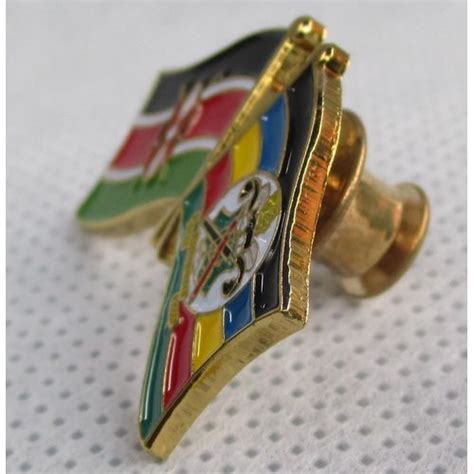 Machakos County Kenya Double Flag Lapel Pin Biashara Kenya