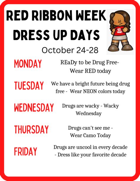 Red Ribbon Week Dress Up Ideas 2025 Gleda Alexine