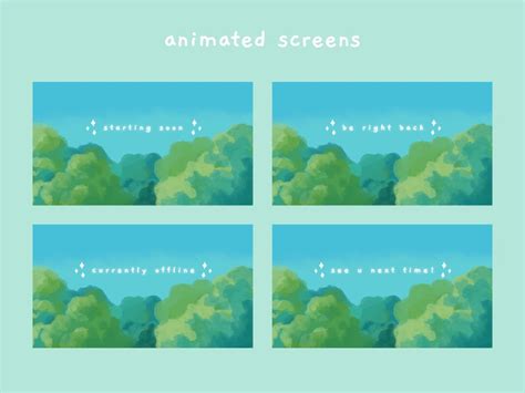 Animated Stream Overlay Pack Hand Drawn Screens Static Etsy