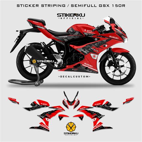 Striping SUZUKI GSX R150 CAMO Edition STICKER STOCK DECAL SEMIFULL R150