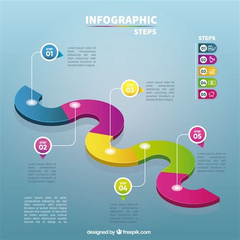 Free Vector Creative Infographic Template With Steps