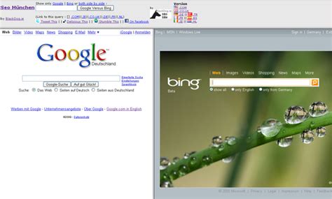 Search Google and Bing at the same time