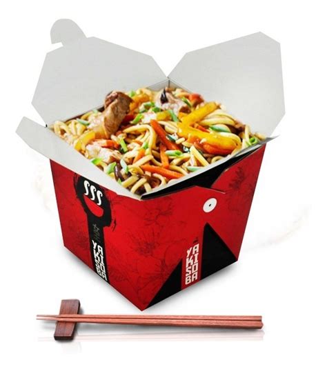 Caixinha Box Oriental Comida Chinesa Yakisoba Tam P 100und Mercado Livre