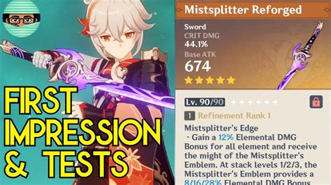 Level 90 R1 Mistsplitter Reforged is S-tier on ALMOST Everyone | Genshin Impact - YouTube