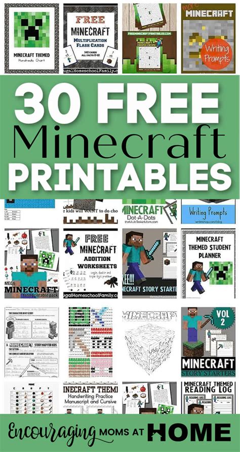 Minecraft Worksheets