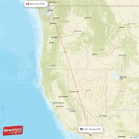 Direct Flights From Palm Springs To Vancouver Psp To Yvr Non Stop