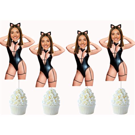 Topper Noiva Chá de Lingerie FOTO DA NOIVA Tags para Docinhos Cupackes Para Decoração de