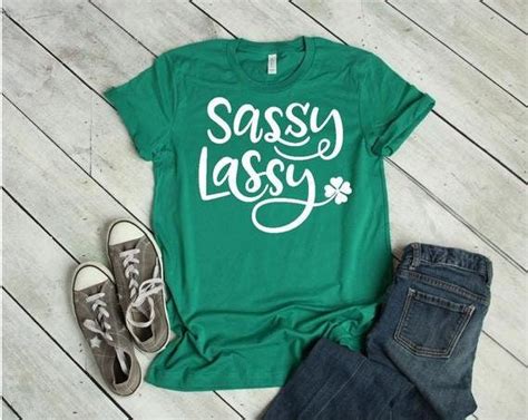 Sassy Lassy Shirt St Patricks Shirt Shamrock Shirt St Pattys Shirt