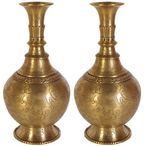 A Pair Of Vases Exotic India Art