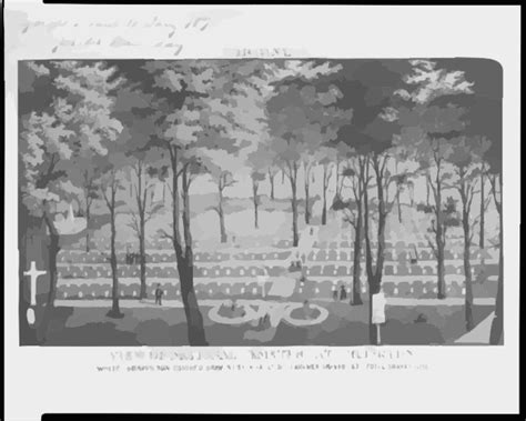 View Of National Cemetery At Arlington Clip Art At Vector