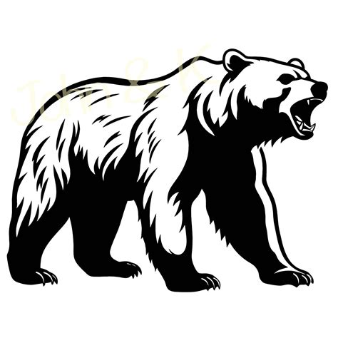 California Grizzly Bear Svg Grizzly Svg Cutfile Decal Clipart Cricut