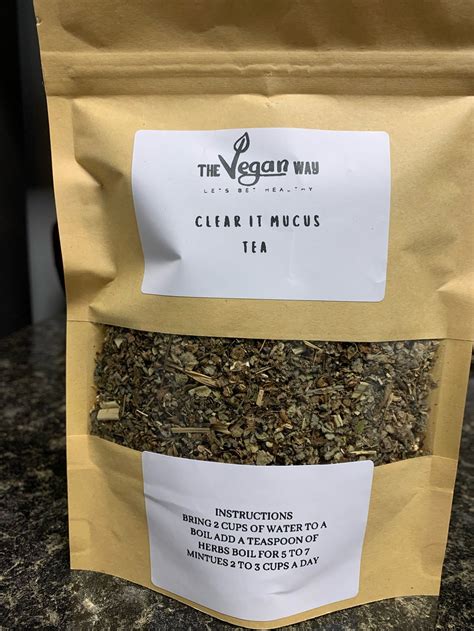 Clear it mucus tea | The Vegan way