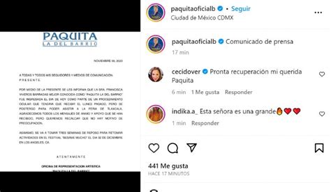 Paquita la del Barrio de qué la operaron y cuál es su estado de salud