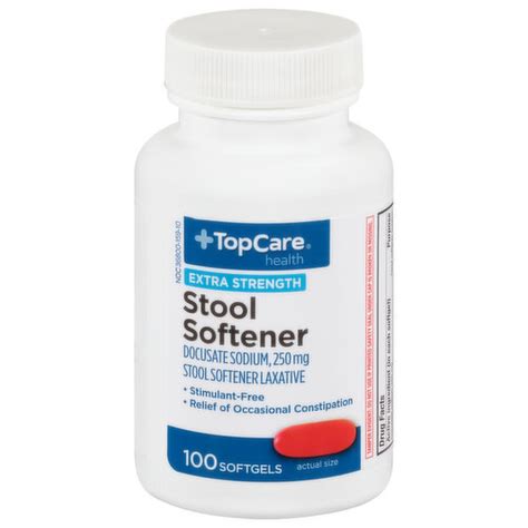 Topcare Stool Softener Extra Strength Mg Softgels Super Foods