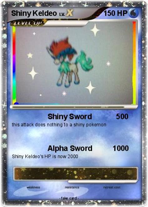 Pokémon Shiny Keldeo - Shiny Sword 500 - My Pokemon Card