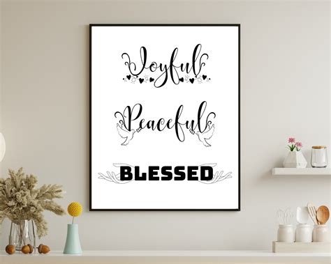 Blessed Wall Art Bible Verse Digital Print Instant Download Printable for Christianhomedecor ...