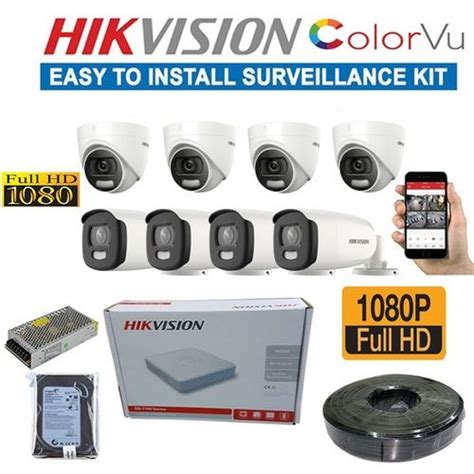 Hikvision 8 Channel HD 1080P Full HD CCTV Cameras Full Kit Lucid Tech