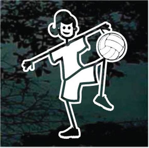 Volleyball Player 15 Vinyl Decal Sticker DecalChimp