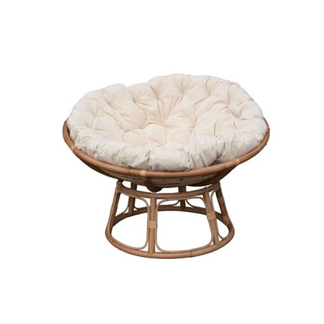 Fauteuil Papasan En Rotin Avec Coussin Rattan Leroy Merlin