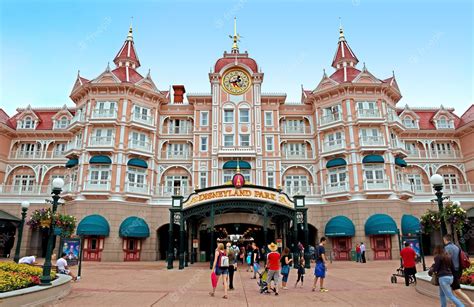 Premium Photo Disneyland Main Entrance To The Park