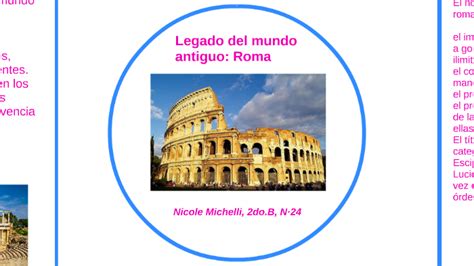 Legado Del Mundo Antiguo Roma By Nicole Michelli On Prezi