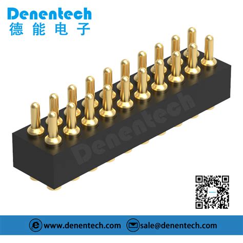 Denentech Professional Factory Mm Pogo Pin H Mm Dual Row Male